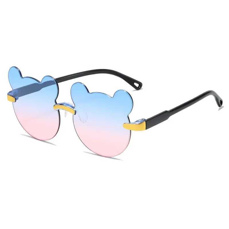 Childrens Sunglasses Bear shaped Childrens Glasses Borderless UV400 Childrens Glasses Outdoor Anti glare Sunglasses for Girls and Boys W250109