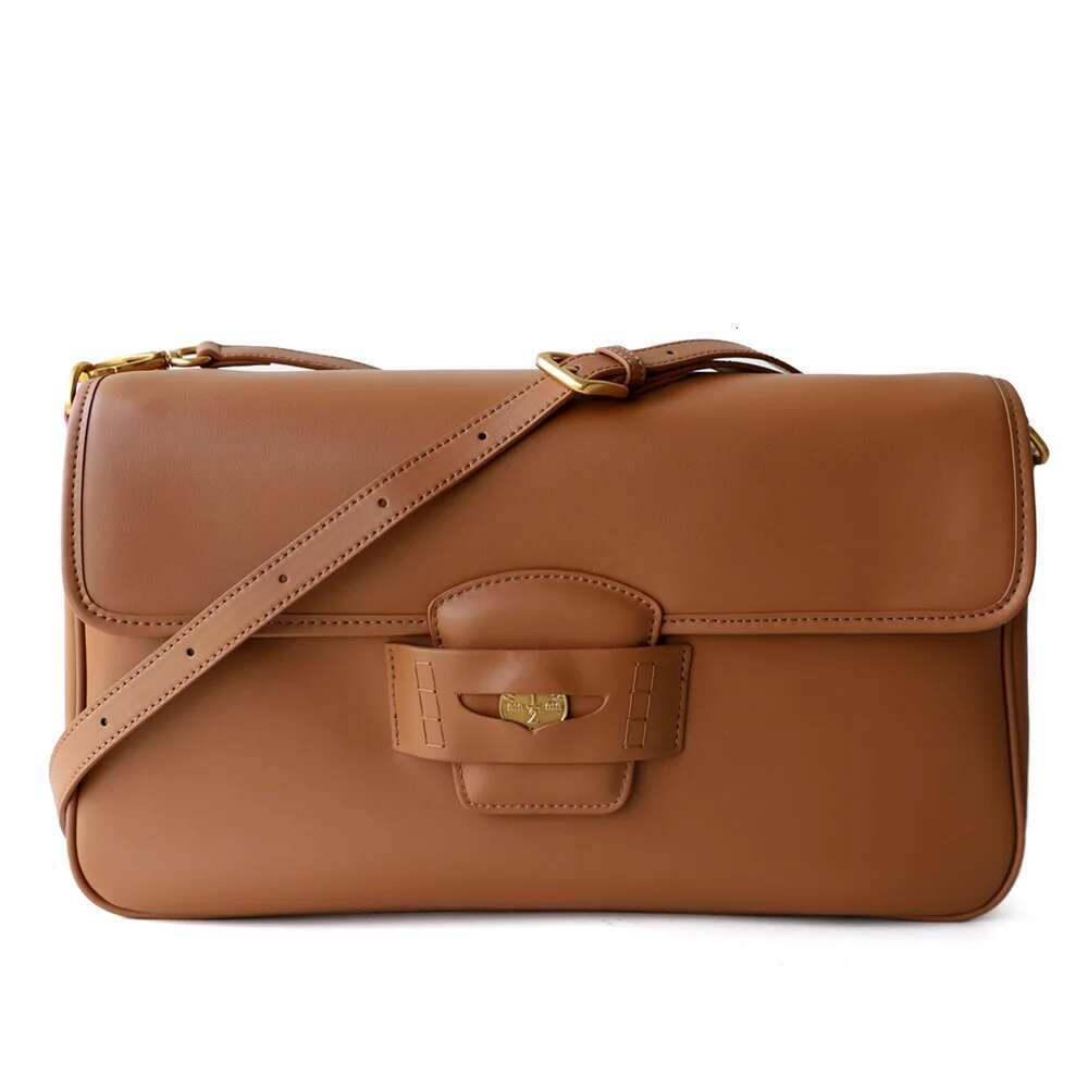 Soft Cowhide Gold Coin 2025 Niche Genuine Leather Shoulder Crossbody Fashion Ladies Large Capacity Portable Armpit Bag
