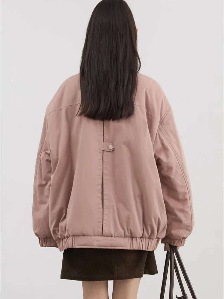 CHIC VEN Fashion Women Jacket Solid Loose Casual Cotton Thick Warm Jackets Female Coat Workwear Autumn Winter 2024