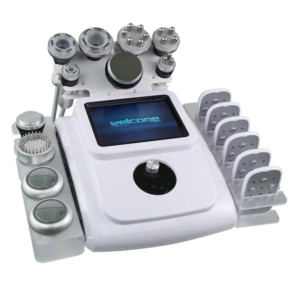 12 in 1 Desktop Body Management Physiotherapy Anti-cellulite Cavitation + Vacuum + EMS + RF + Lipolaser Weight Loss Skin Face Care Anti-aging Body Sli