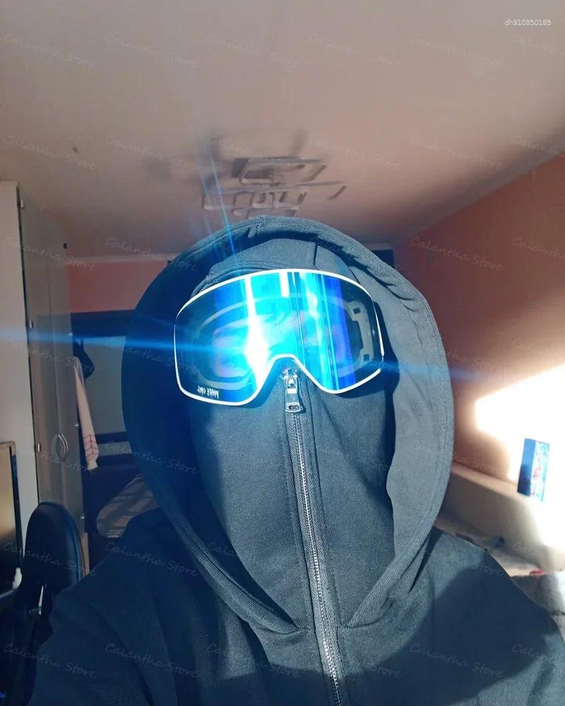 Men's Hoodies Winter Hoodie With Balaclava Face Mask Zipper Design Sports Jacket For Outdoor Activities Hiking Travel Running Sweatshirt