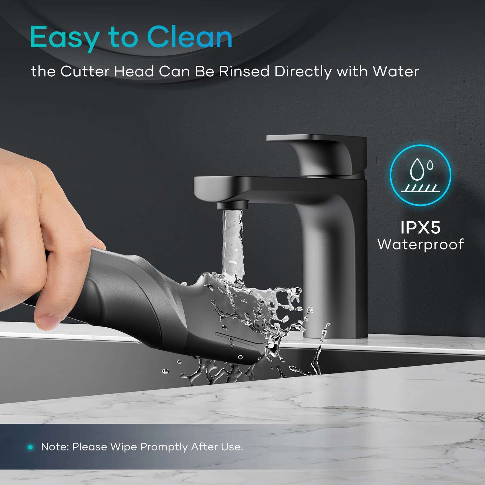 Kensen S6 Electric Body Tirmmer for Men Groomer Clipper IPX5 Waterproof Groin Pubic Hair Trimmer with 2 Attachments Barber
