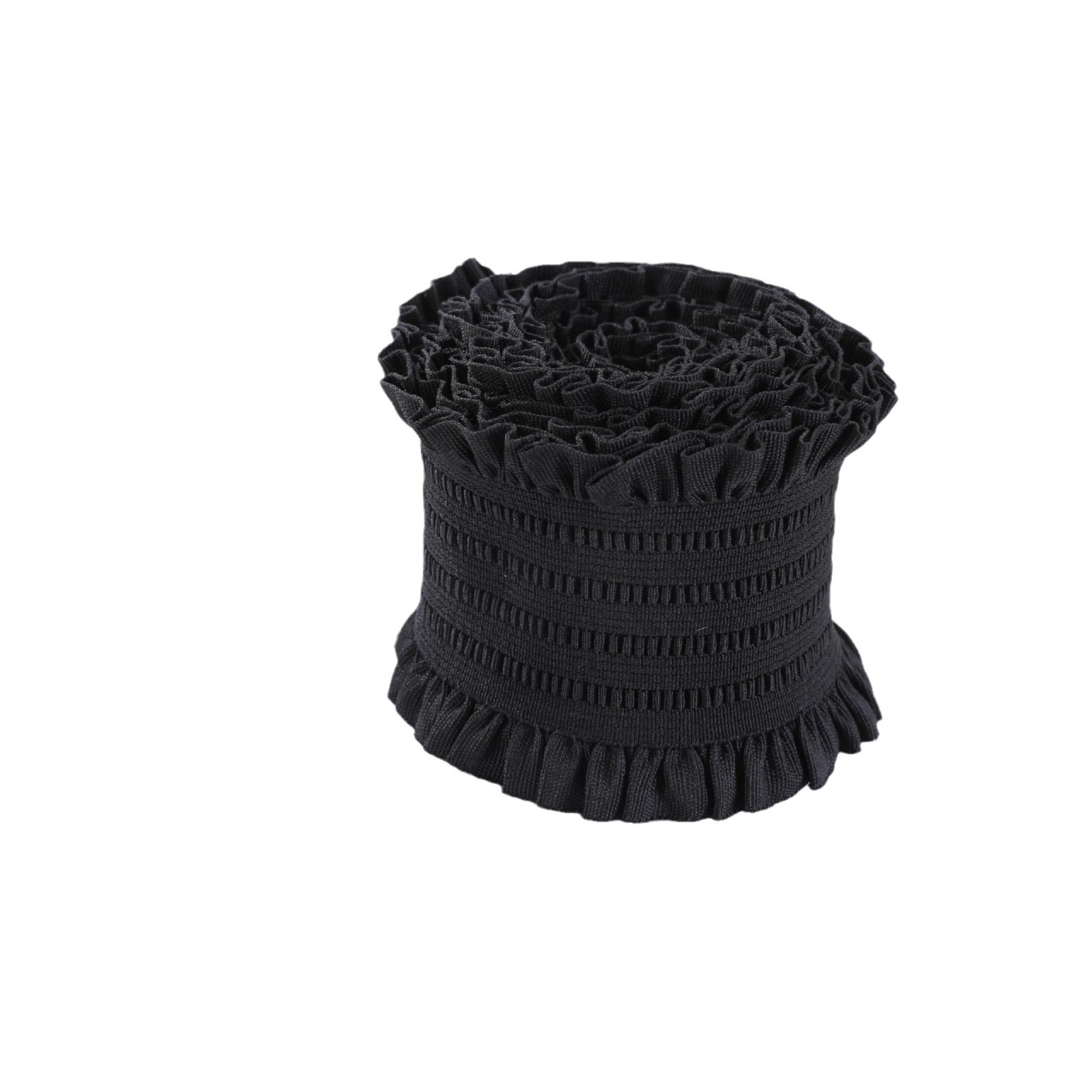 Black lace with elastic band width black fungus edge high elasticity skirt waistband elastic band thickened flat rubber band accessory