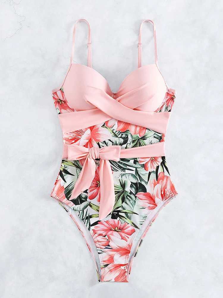 Vigoashely 2025 Solid Patchwork Swimwear Women Sexy Cross Push UP One Piece Swimsuit Monokini ss Beach Lady Bathing SuitXJ240108
