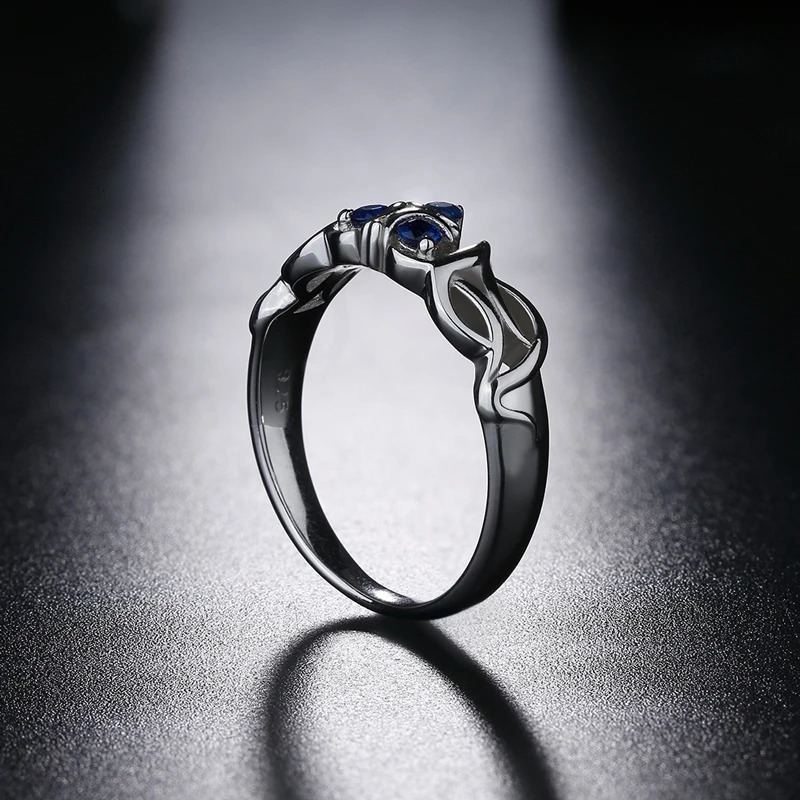 Zelda Tears of the Kingdom Zora Sapphire Sterling 925 Silver Engagement Ring 250106
