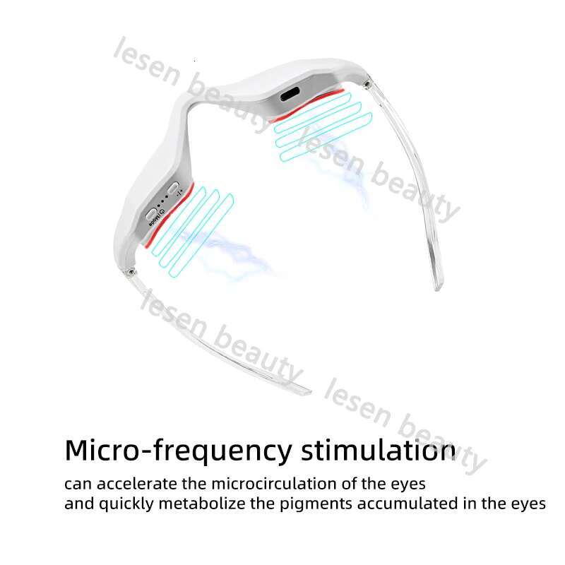 3D EMS Micro Current Mini Beauty Red Light Therapy Under Massager Patches Instrument Anti Aging Eye Care Device