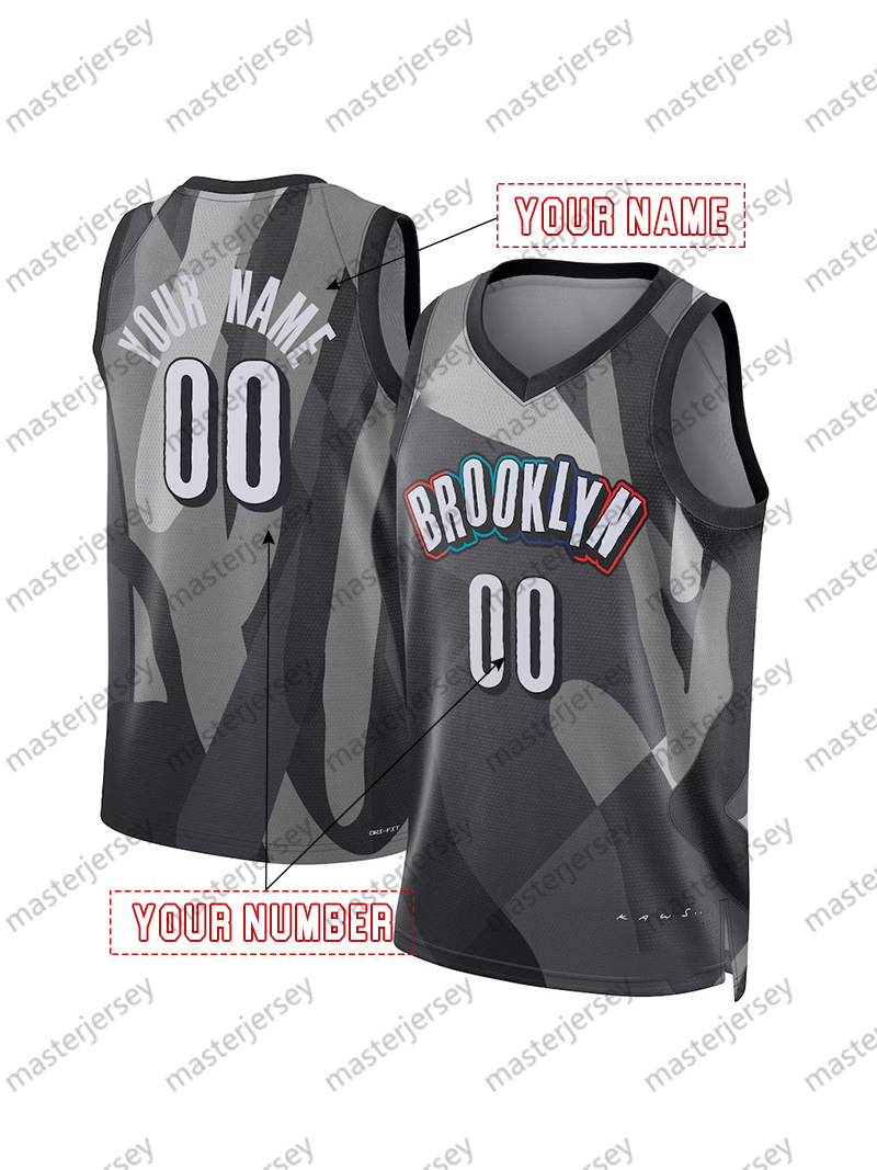 2025 City Edition Basketball Jersey Durant Bridges Thomas Simmons Harris Custom Jerseys Sweatshirt - Embroidered