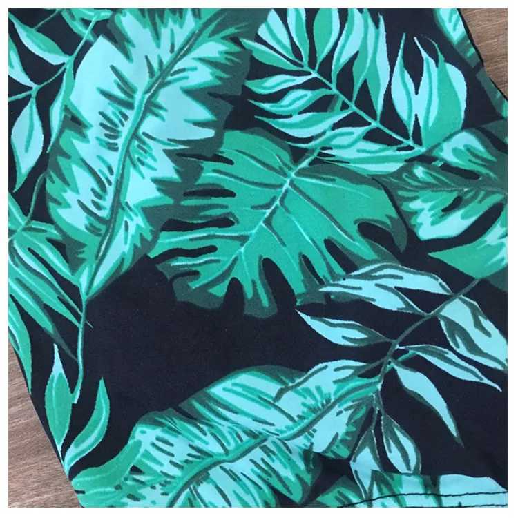 Green af print Cut Out One-Piece Swimsuit Women Sexy ss String Adjust Girls Beach Bathing Suit SwimwearXJ240108