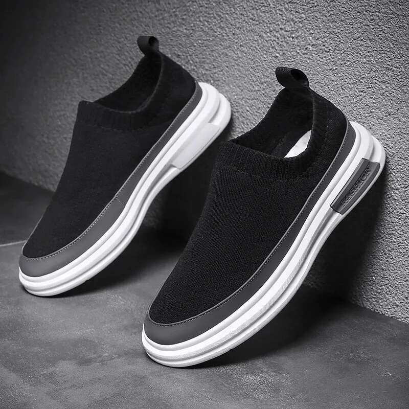 Ddmyoutdoor China Domestic Men S Casual Sneaker Heighten Platform Round Toe Flat Heel Low Top All Match Slip On Walking Fashion New Spring Autumn Main