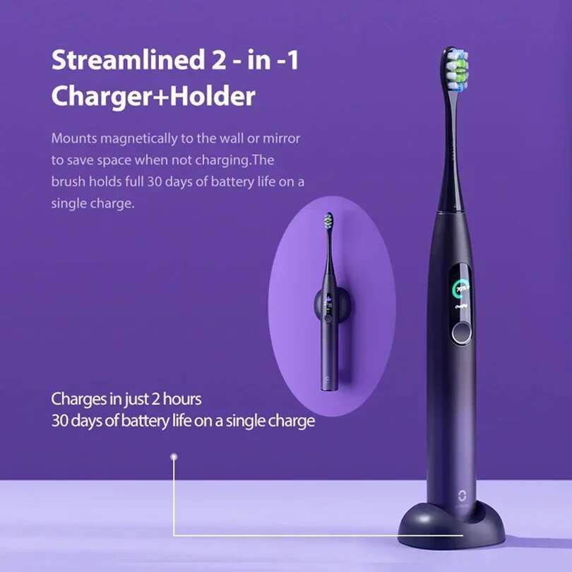 Oclean X Pro Sonic Electric Toothbrush Whitening Teeth Vibrator Wireless Charge 40 Days Works Smart APP Ultrasonic Check QH2