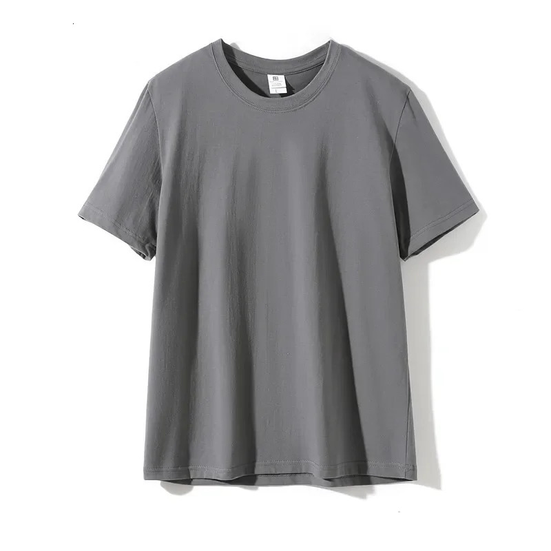 MRMT Mens T Shirt 180g Gsm Cotton For Male Solid Color Round Neck Men TShirt Short Sleeve Bottoming Man 250108
