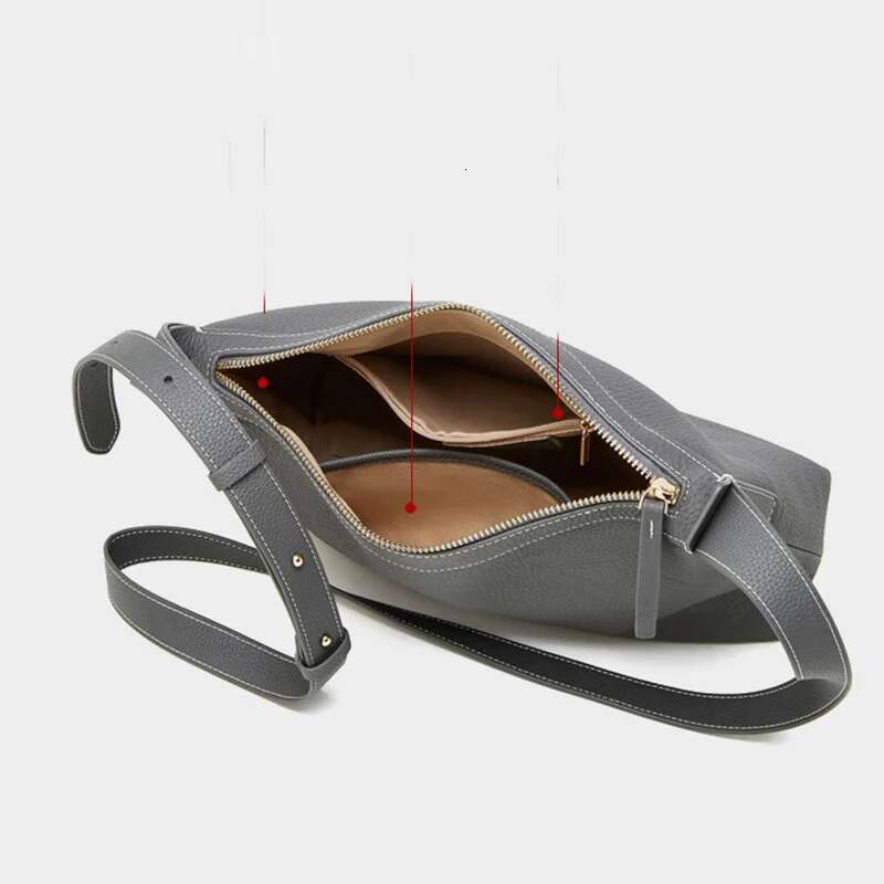 New 2025 Women Messenger Soft Leather Fashion Girl Handbags Designer Shoulder Large Capacity Hobo Bag For Female