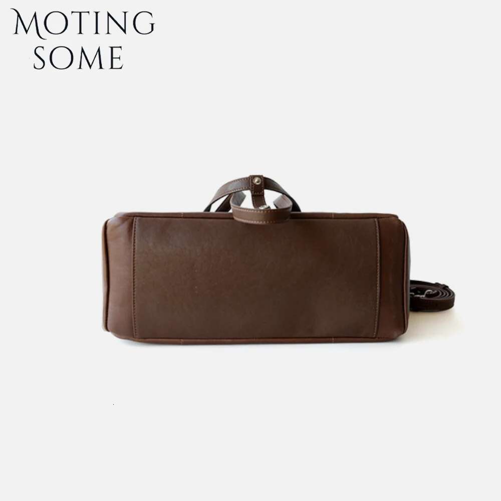 Motingsome Square Bags For Women Shoulder Underarm Bag Retro Saddle Handbag 100% Natural Leather Tote Lady Pouch 2025 New