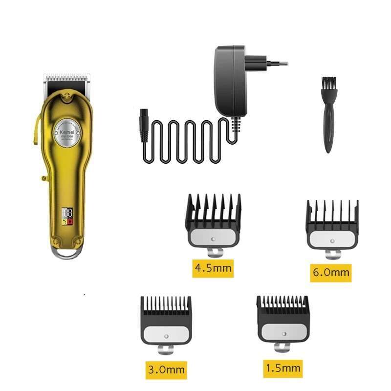 Metal Professional Clipper Men Shaver Electric Barber Trimmer Beard Hair Cutting hine Combo Style Tools