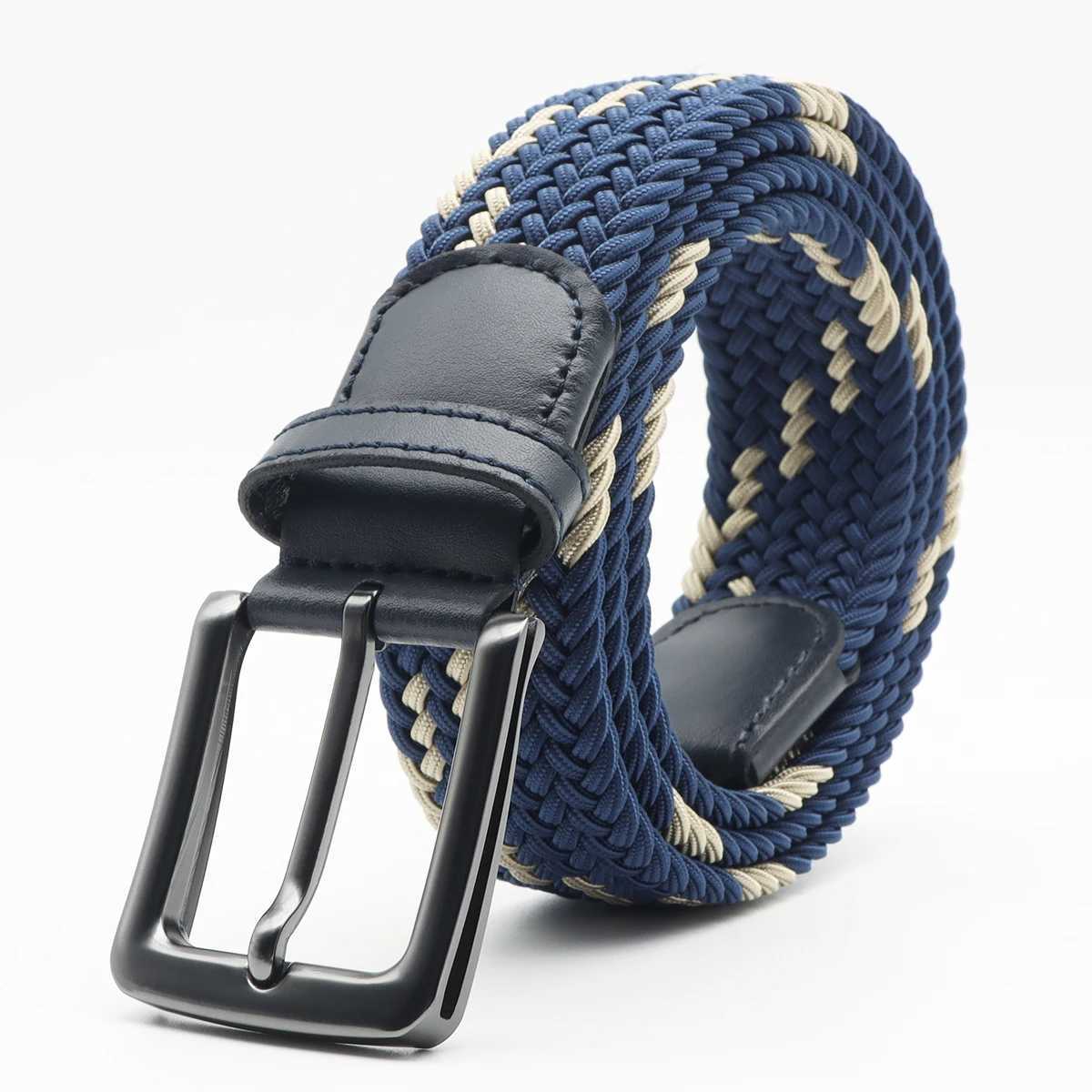 Mens and womens fashionable woven elastic bands multi-color woven golf bands elastic denim bands W250109