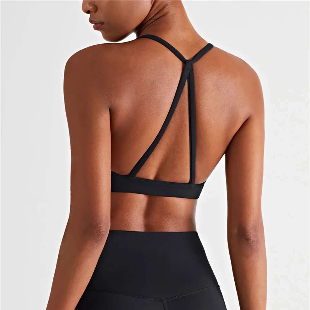 Vnazvnasi New Arrival Yoga Bra For Women High Push Up Sports Top With Padded Back Sexy Fiess Tops Sujetadores Deportivos