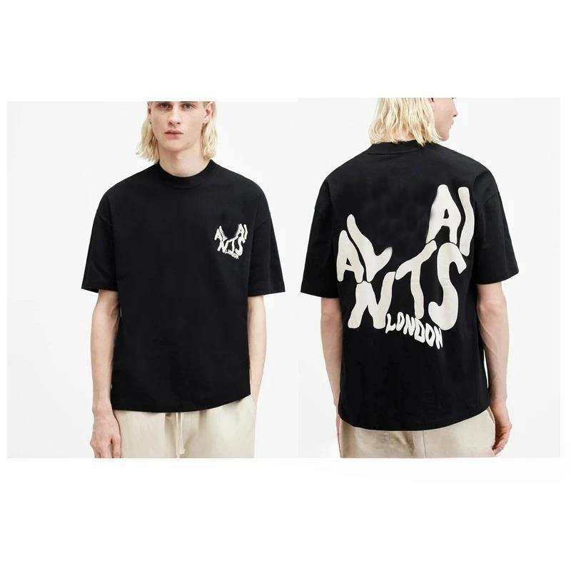 2025 Men Women Cotton Printed T-shirts Fashion Casual Letter Pattern Tops Loose Harajuku Clothing