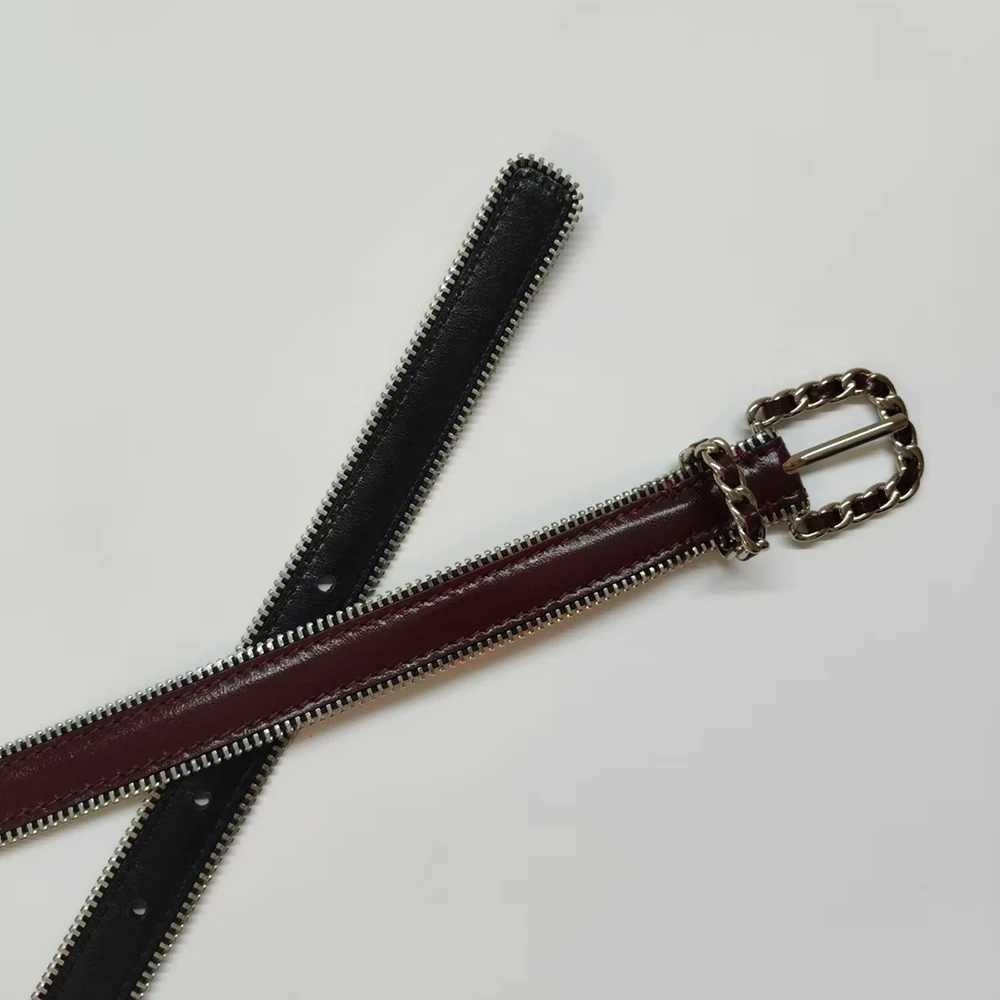 Luxury designer famous brand belt high-quality genuine leather classic womens belt wine red dress party womens belt 2cm W250109