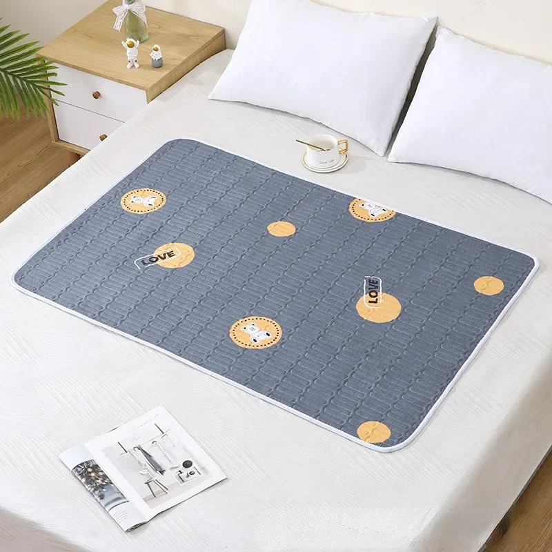 Waterproof Washable Mattress Urine Mat for Baby Toddlers Cartoon Bed Protector Diaper Bedding Urine Pads Cloth Breathable 250109