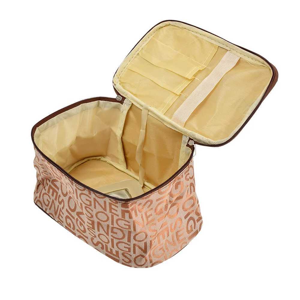 2023 New Womens Printing Canvas Makeup Bag Square Travel Portable Storage Bag Makeup Bag W250109