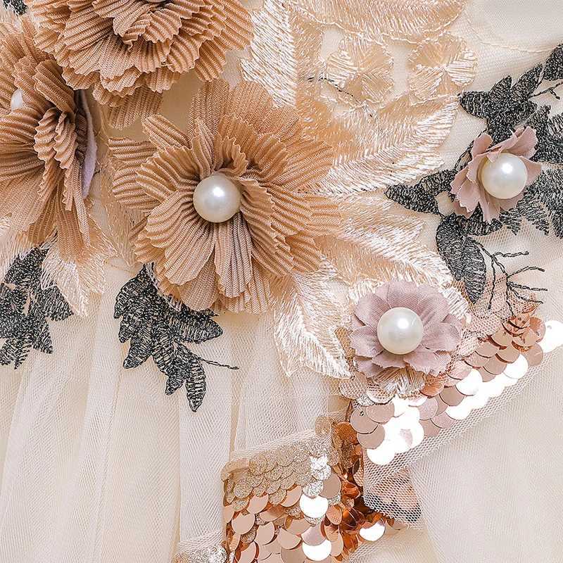 Summer Baby Girl Par Dress Elegant Kids Dresses For Girls Children Clothes Flower Princess Dress Wedding Evening Par DressXJ250108