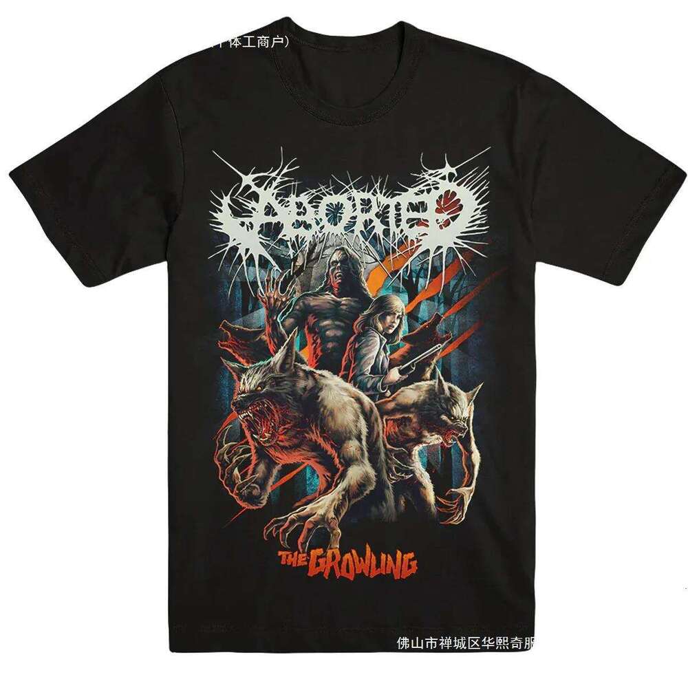 retro Aborted The Growg T-shirt black short sleeve All Si