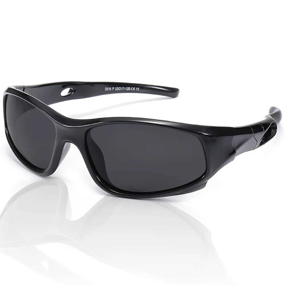 New silicone childrens sunglasses polarized sports and leisure sunglasses suitable for boys and Jill anti reflective UV 400 protection W250109