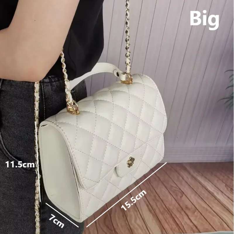 New Fashion Female Shoulder Fragrant Wind Rhombic Lattice Chain Women's Leisure Versatile Small Crossbody Bags