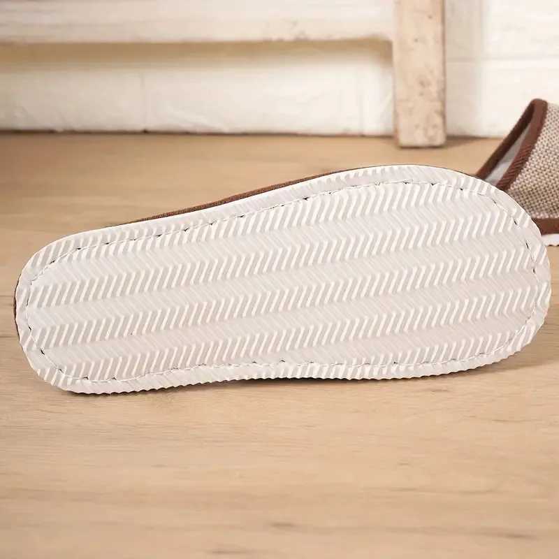 New Arrival Home Linen Sliding Block Mens Couple Soft Thick Bottom Indoor Anti slip Breathable Hemp Rope Sliding Block Japanese Shoes Sliding Block T2