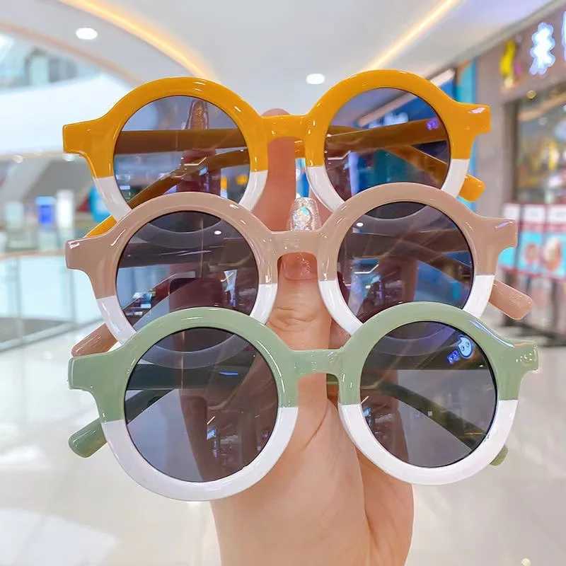 New Cute Childrens Fashion Sunglasses Girls Small Frame Round Sunglasses Cute Baby Outdoor Sunglasses UV400 Gafas De Sol W250109