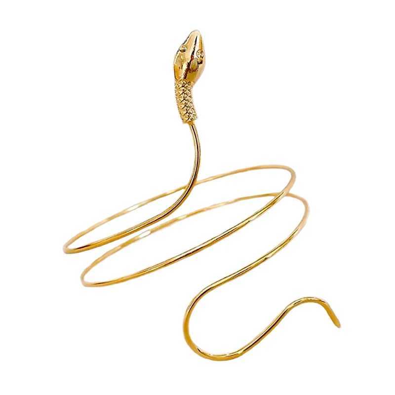 Punk Coiled Snake Spiral Upper Arm Cuff Armlet Armband Bangle Women Jewelry Egypt Swirl Snake Arm Cuff Armlet BraceletXJ250109