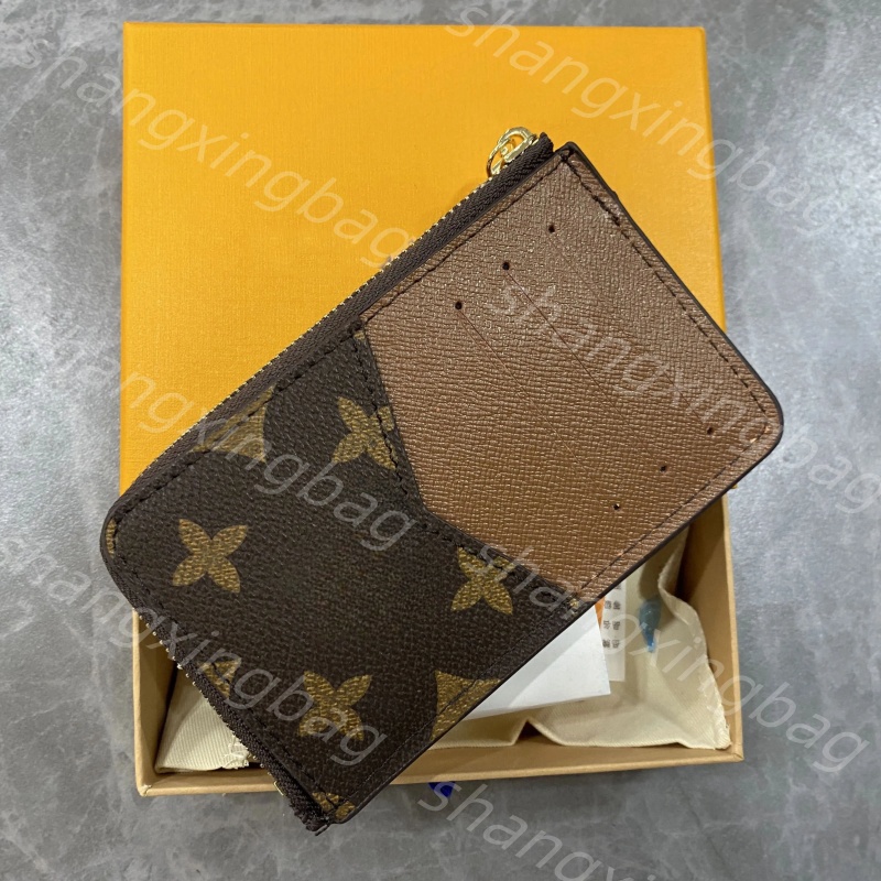 Luxury Designer Men Universal Car Key Bags Case Unisex Male Genuine Leather Key's Holder Women Zipper Smart Keychain Cases Cars Keys Pouch Bag Wallet Purse With Box