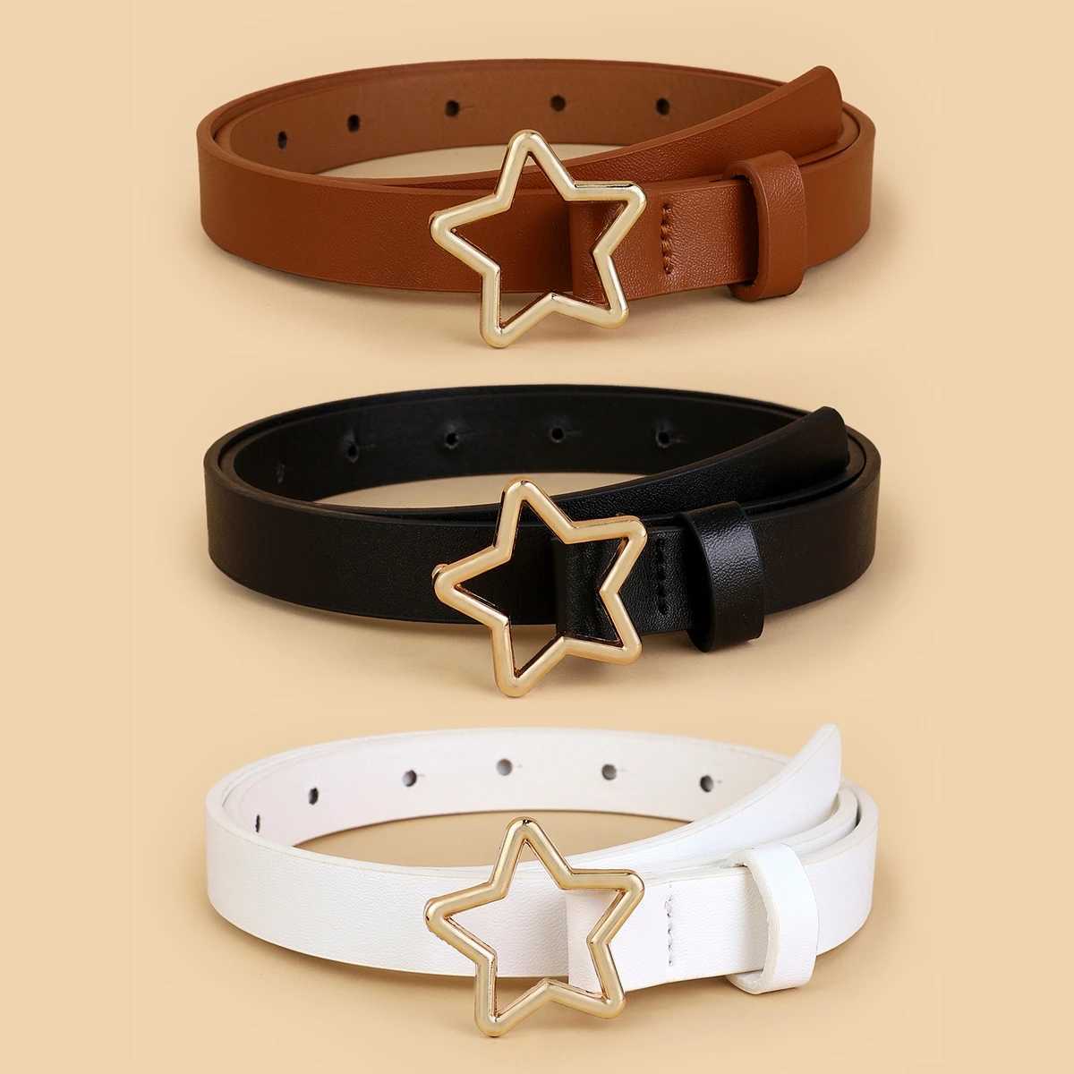 Home>Products>Y2K Womens Belts>Metal Five Star Buckle W250109