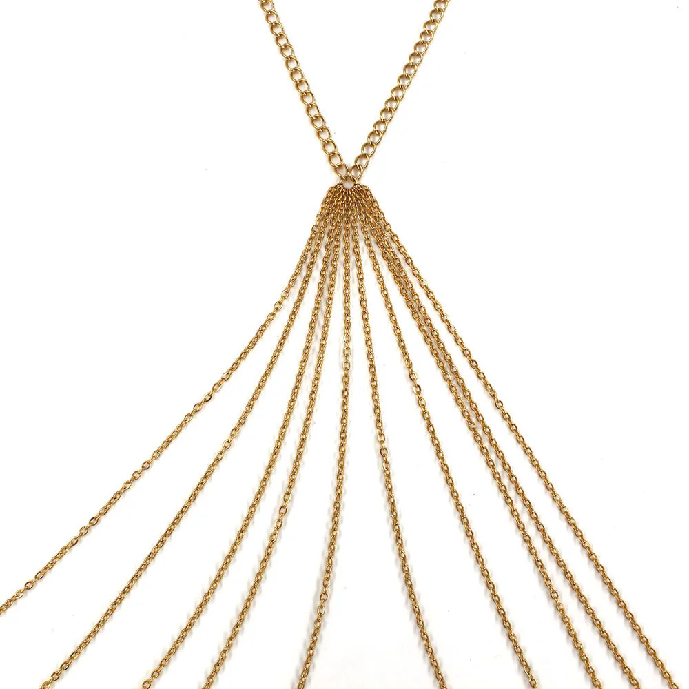 Fashion Stainless Steel Cross Tassel Chain Waist Body Chain For Women Sexy Bikini Beach Belly Accessories Body Jewelry 250107