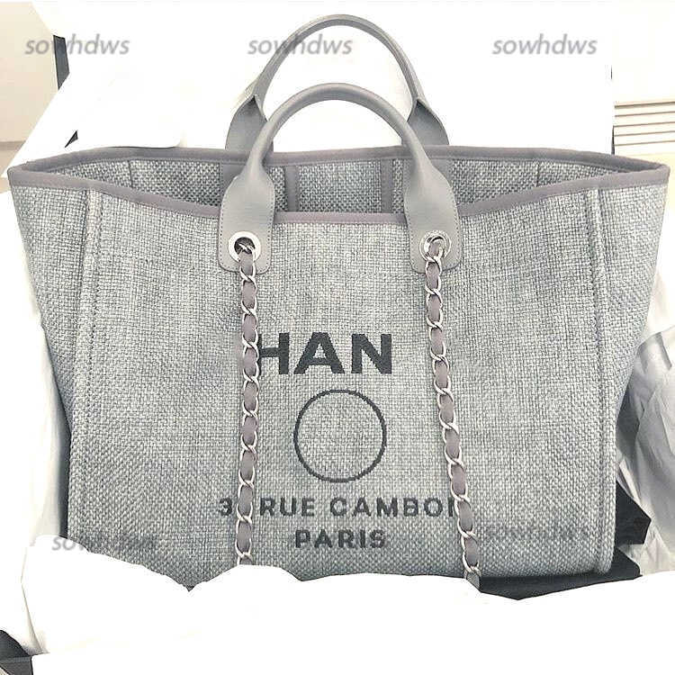 Evening Bags Dhgate summer pearl deauville tote Designer beach Nylon Canvas shopping bag Woman weekender shop handbags purse pochette shoulder crossbody duffle ba