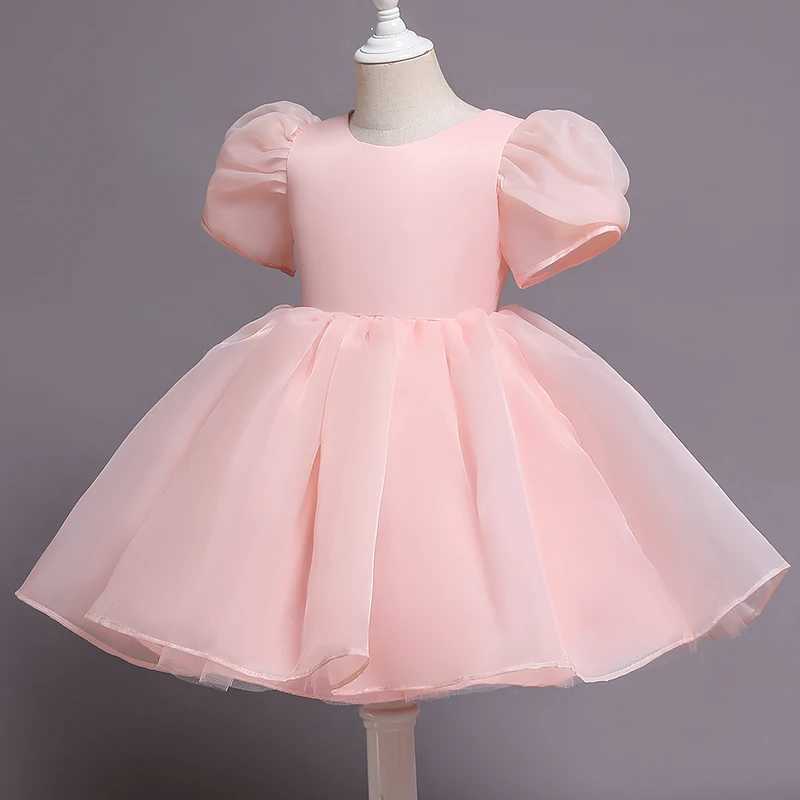 Flower Girl Dresses For Weddings Cute Girl Birthday Par Princess Dress Easter Backless Tulle Tutu Vestidos Evening Par ClothXJ250108