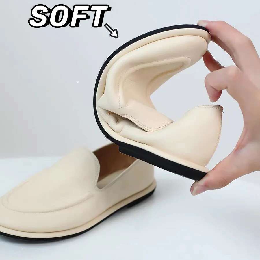 2024 Women's Loafer High Quality Soft Leather Slip on Comfortable Casual Shoes
