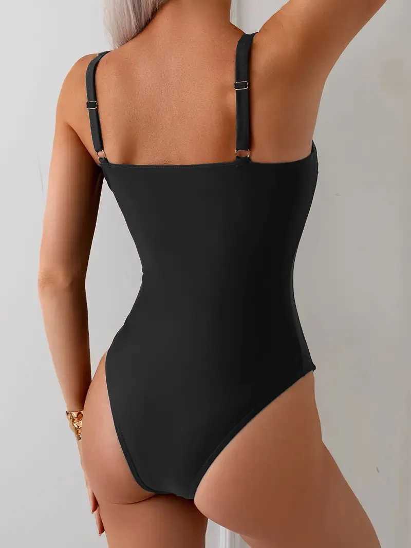 2025 New Sexy Swimsuits One Piece Womens Closed Swimwear Push Up Swimming Wear Bodysuit Bathing Suits Beachwear Surfing SuitXJ240108