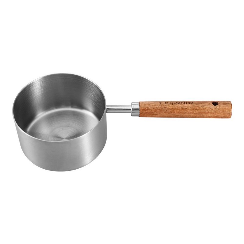Dog Cat Food Scoop Stainless Steel Pet Food Measuring Cup with Handle Dishwasher for Dog Cat Pet Rice Flour Soybean