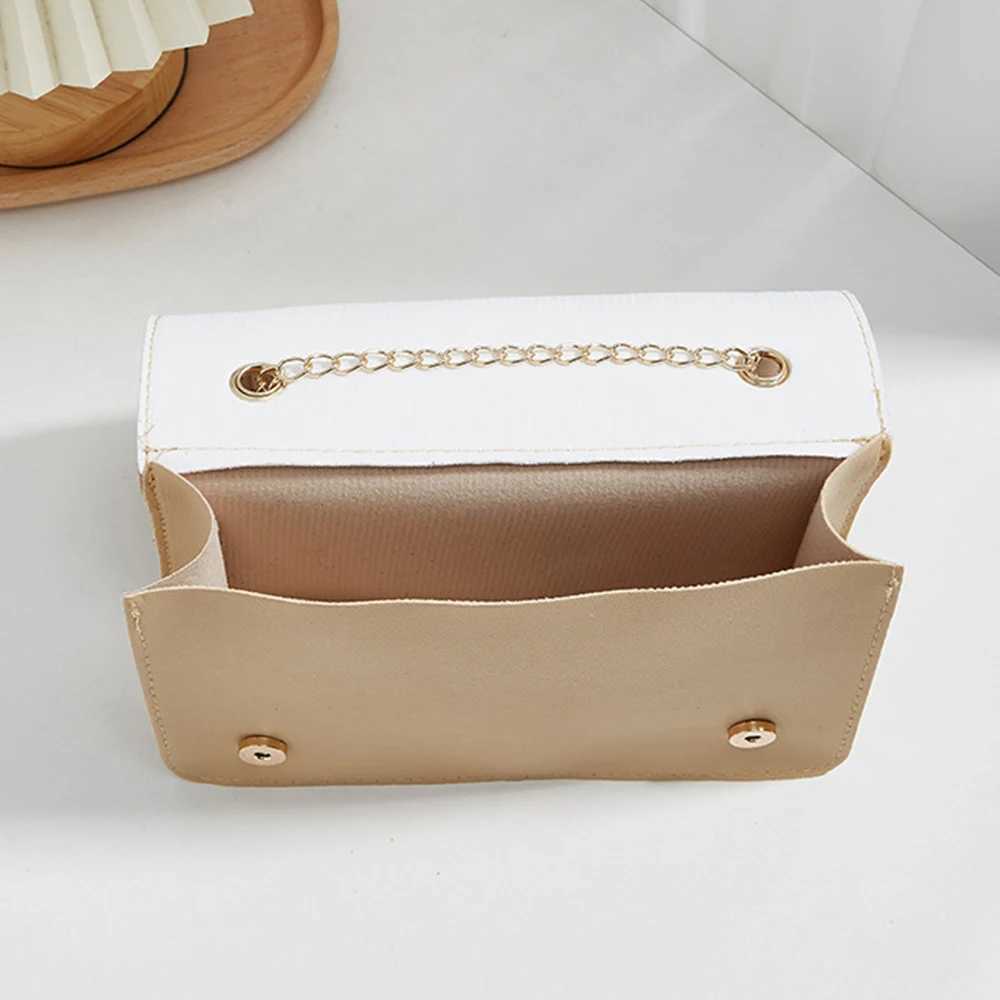 Womens PU Leather Crossbody Bags V-Shape Pattern Adjustable Chain Shoulder Bags Fi Handbag Female Solid Color Square BagXJ250108