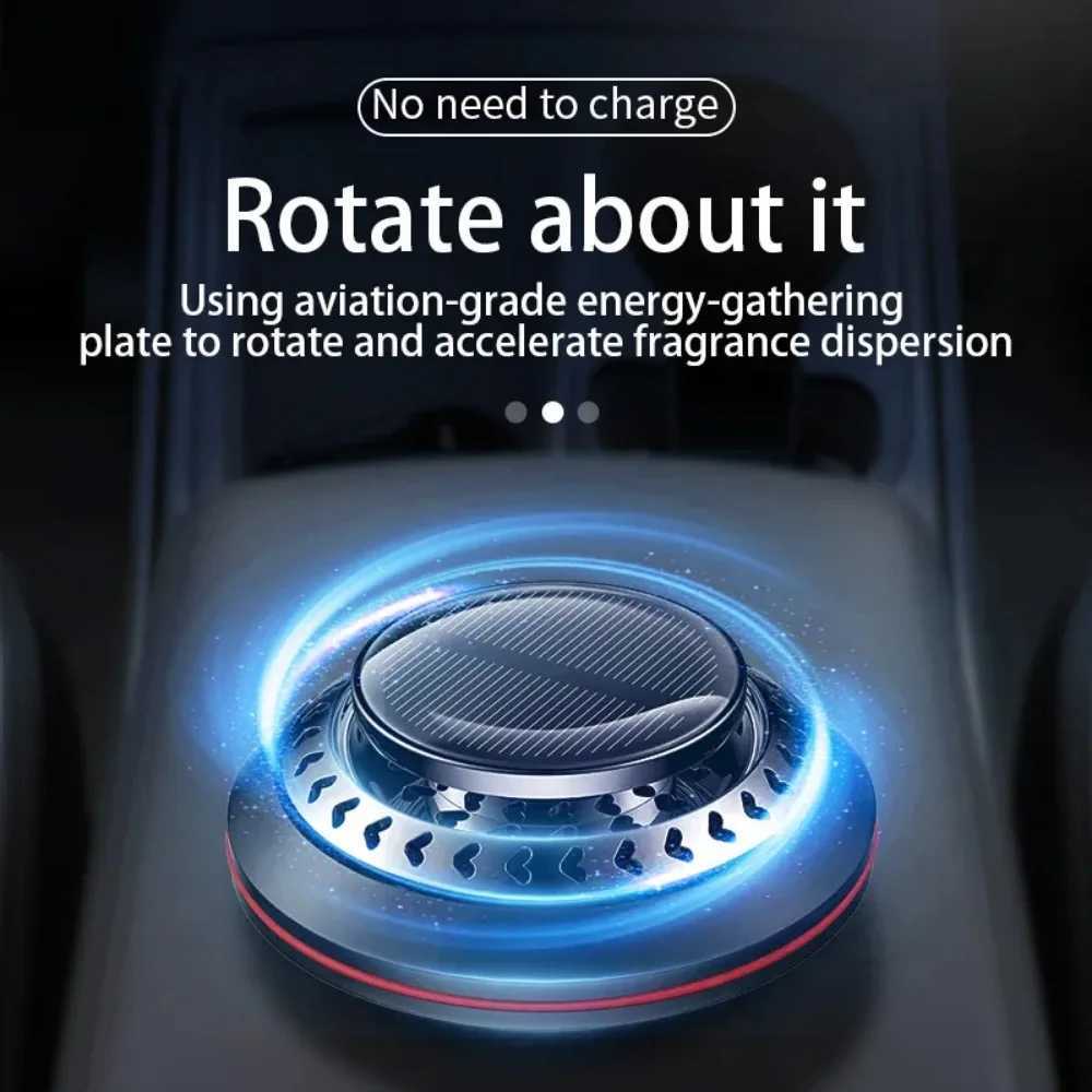 Car Air Freshener Solar car perfume diffuser decoration durable perfume car air freshener microwave molecular instrument sensor freshener H250108
