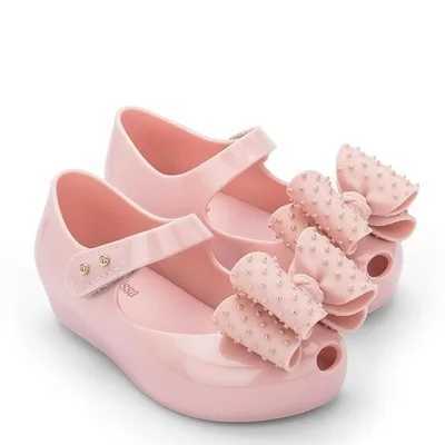 Mini childrens sandals 2021 new original girls jelly sandals bow childrens sandals childrens beach shoes anti slip childrens shoes W250108