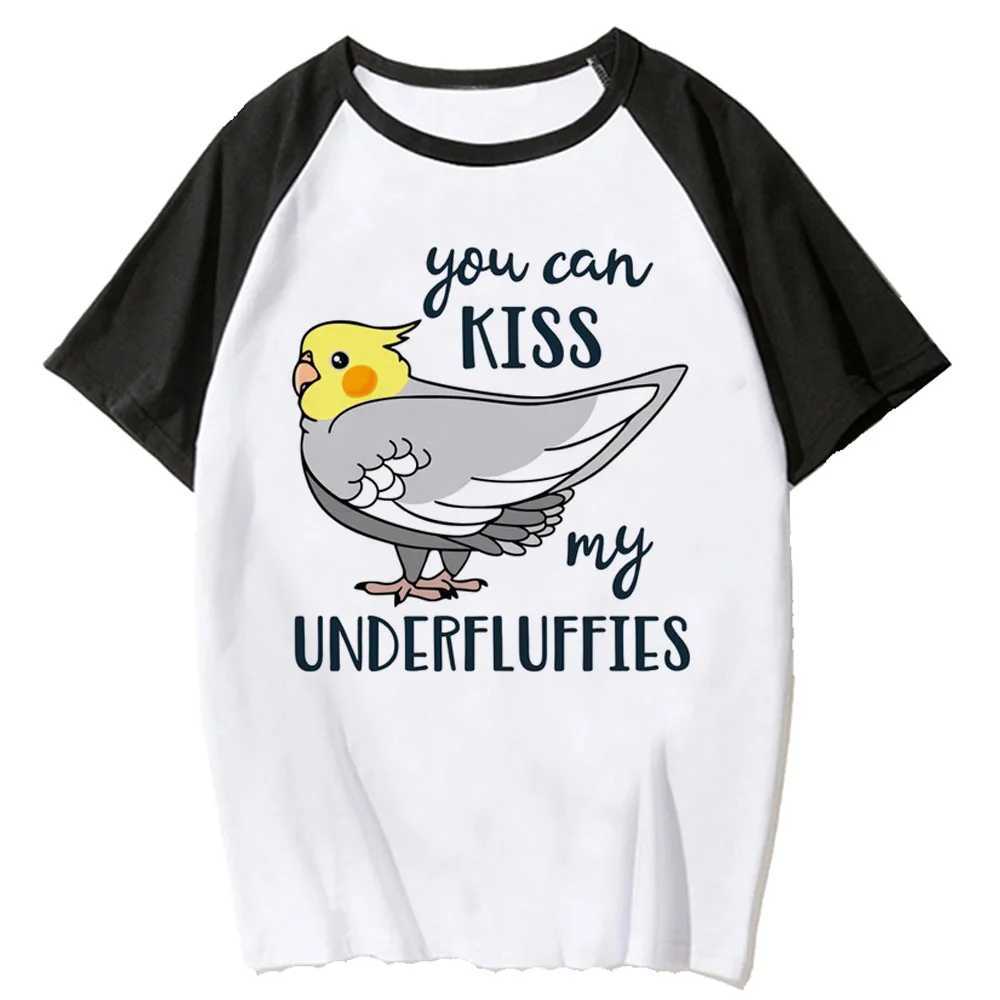 Cockatiel t-shirt womens street manga t-shirt womens anime funny costume M250108
