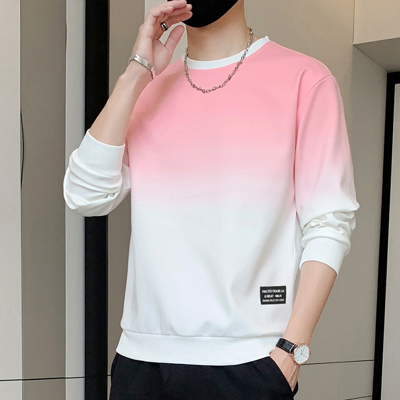 MM01083 Men's round neck sweatshirt spring and autumn trendy brand hoodless inner bottoming shirt