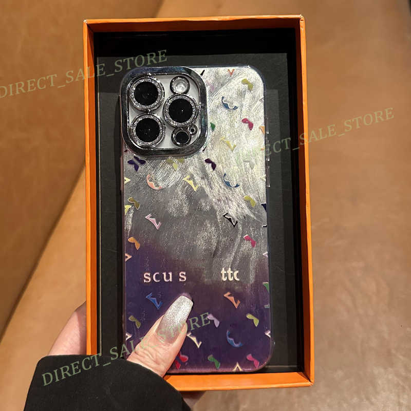 Cell Phone Cases designer Designer for iPhone 17 16 pro max 14 15 Pro 14Pro 14Plus 13 12 11 new with built-in lens film high-end temperament protective 458V