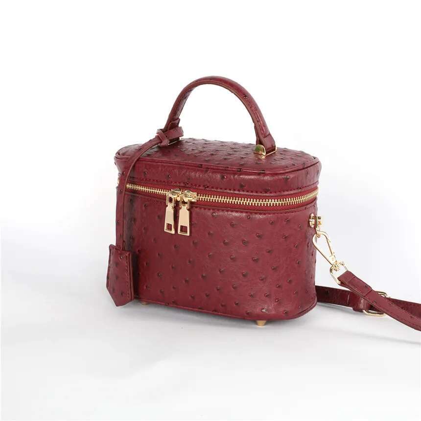 XMESSUN Saudi Arabia Brand Design Ostrich Pattern Crossbody Bags For Women 2025 Simple Shoulder Tote Bag Lady Handbags