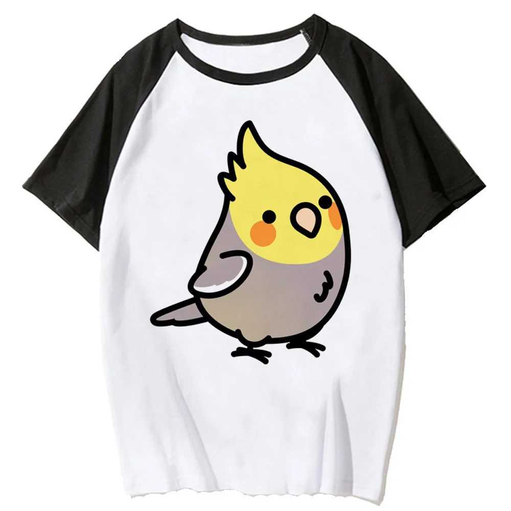 Cockatiel t-shirt womens street manga t-shirt womens anime funny costume M250108