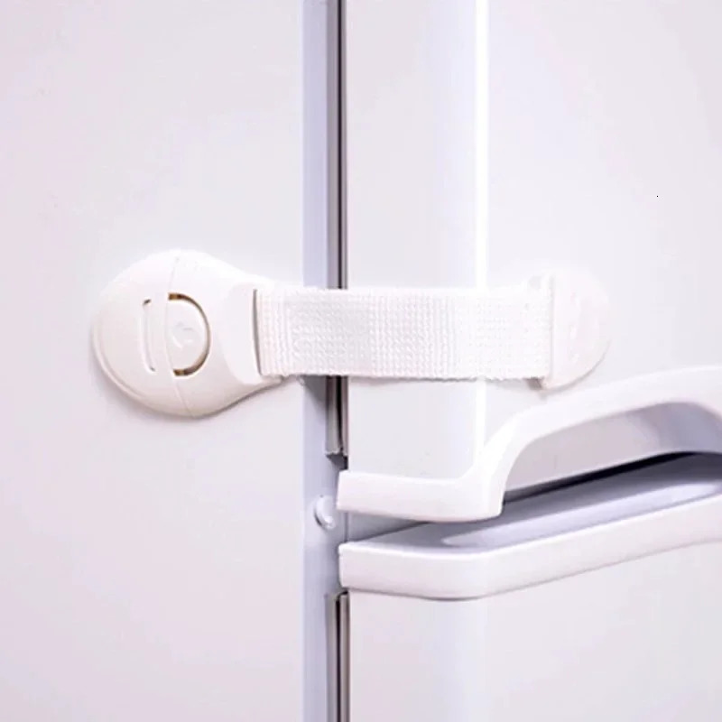 110pcs Child Safety Cabinet Lock Kids Baby Drawer Door Cupboard Toilet Locks Plastic Security Protector Straps 241230