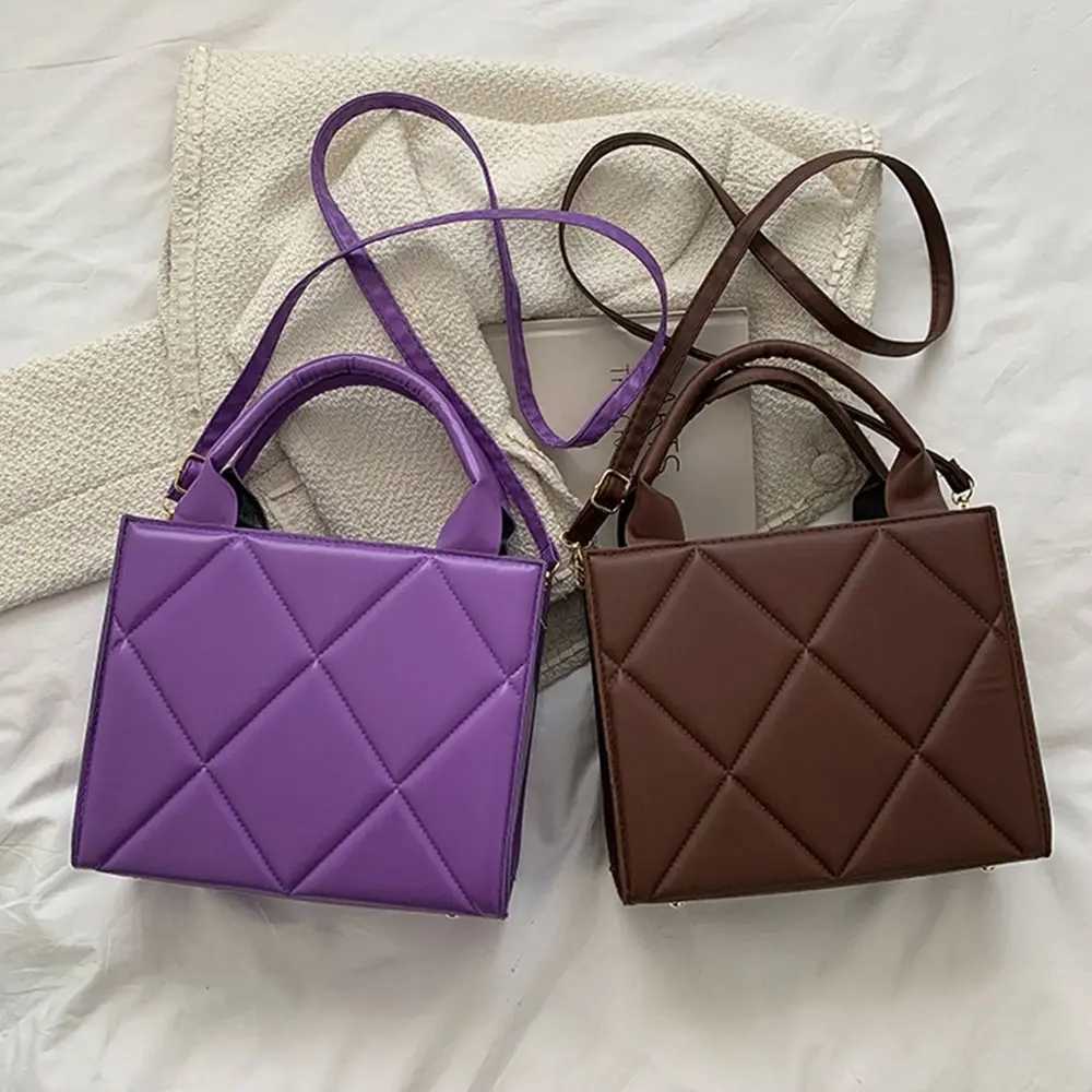 Women Shoulder Bag Trendy PU Leather Shoulder Crossbody Bags Messenger Bags Fi Ladies Handbags Solid Color Top Handle BagXJ250108