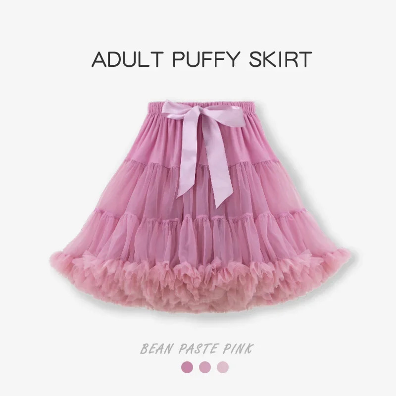 Womens Tulle Tutu Skirt Ballerina Pettiskirt Fluffy Girls Ballet Skirts For Puffy Cancan Under Wedding Dress PP001 250106